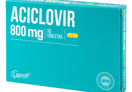 Aciclovir 800 Mg 10 Tabletas