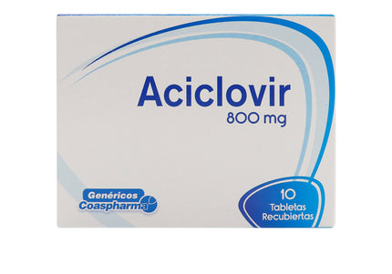 Aciclovir 800 Mg 10 Tabs Coa