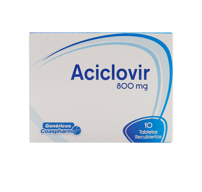 Aciclovir 800 Mg 10 Tabs Coa