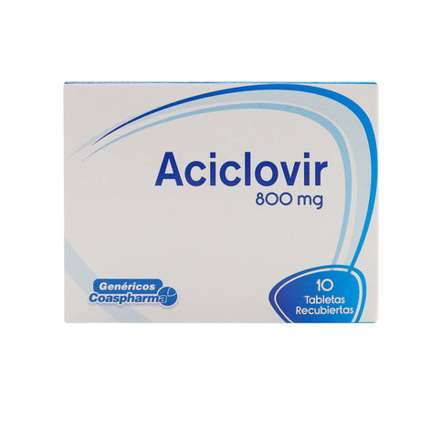 Aciclovir 800 Mg 10 Tabs Coa