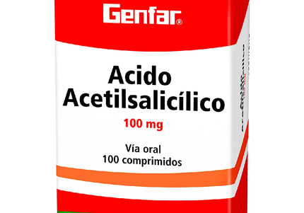 Acido Acetilsalicílico 100 Mg 100 Tbs Gf
