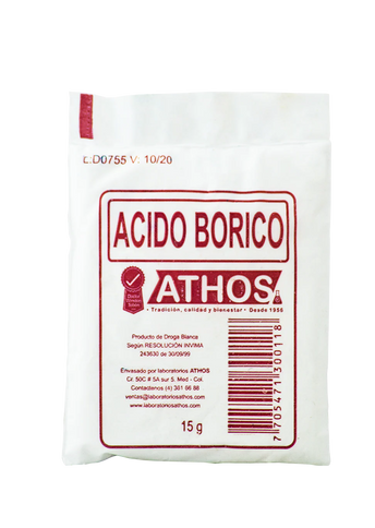 Acido Borico 15 Gr 30 Sobres Athos