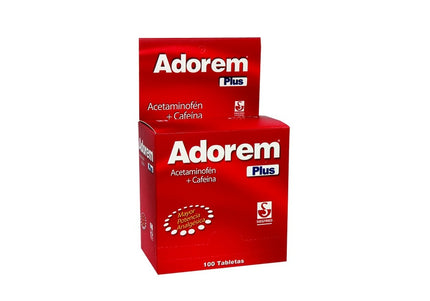 Adorem Plus Acetaminofen+Cafeina 100Tbs
