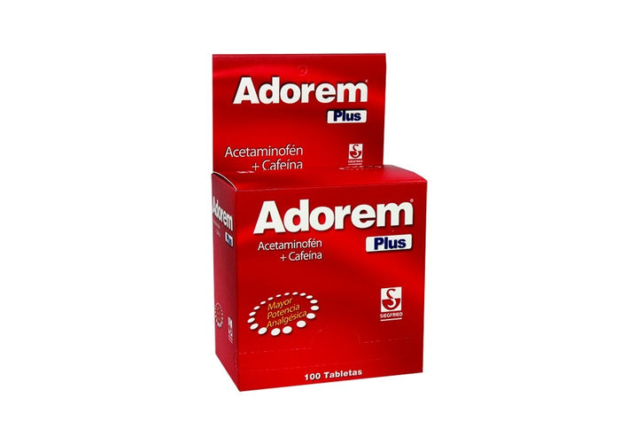 Adorem Plus Acetaminofen+Cafeina 100Tbs