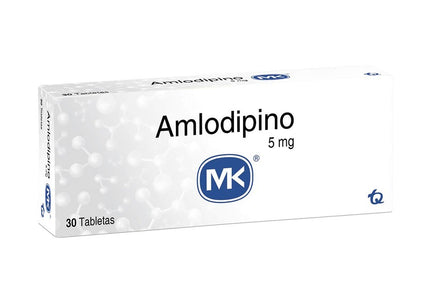 Amlodipino 5Mg 30 Tbs Mk