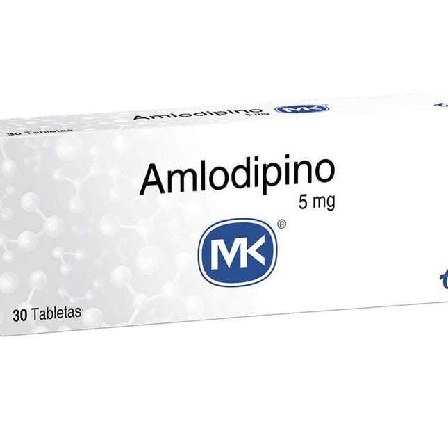 Amlodipino 5Mg 30 Tbs Mk