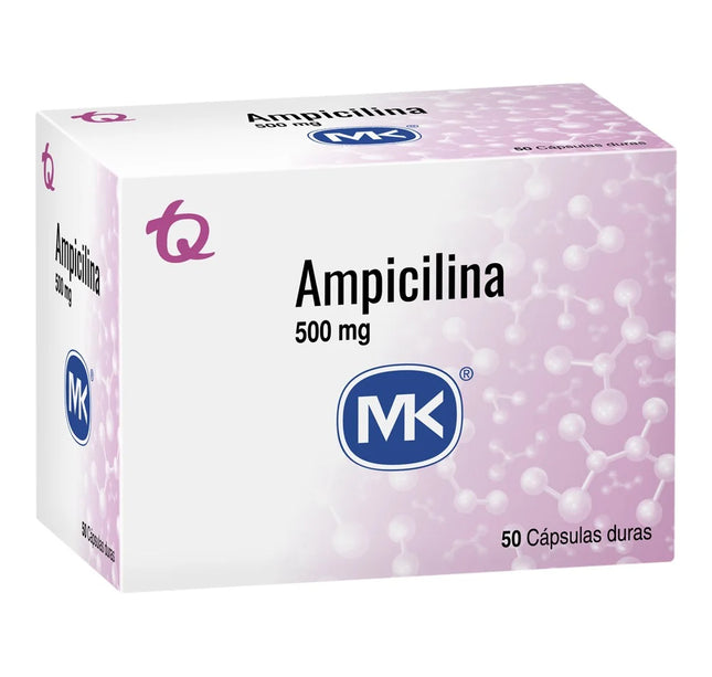 Ampicilina 500 Mg 50 Cap Mk