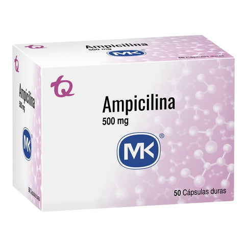 Ampicilina 500 Mg 50 Cap Mk