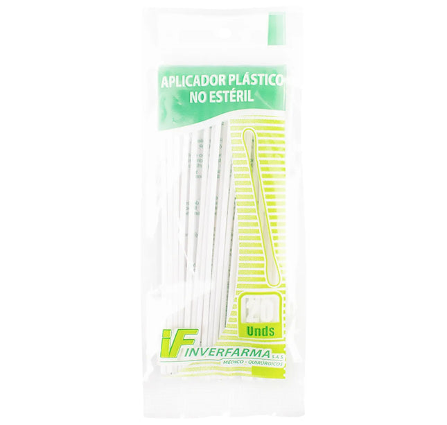 Aplicador Plástico 20 Und Inverfarma