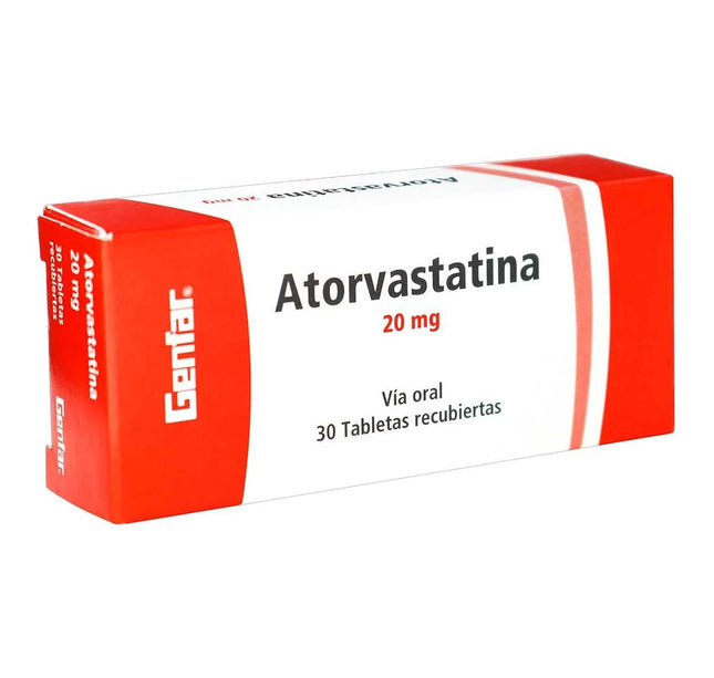 Atorvastatina 20 Mg 30 Tbs Gf