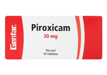 Piroxicam 20 Mg 10 Tabletas Gf