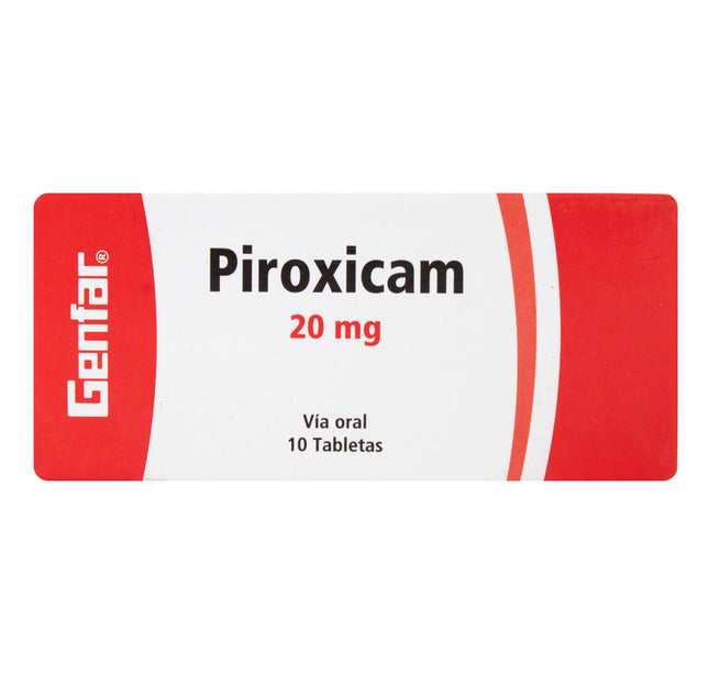 Piroxicam 20 Mg 10 Tabletas Gf