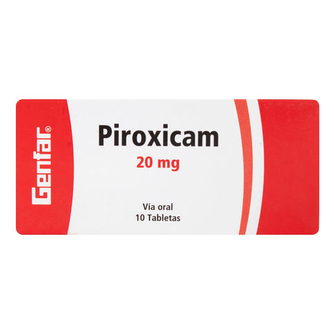 Piroxicam 20 Mg 10 Tabletas Gf