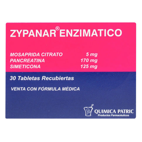 Zypanar Enzimatico 30 Tabletas