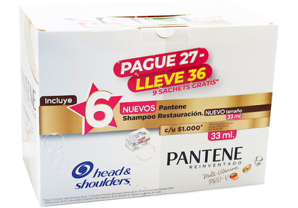 Combo Sachets Hea + Pant Surtido 36 Und