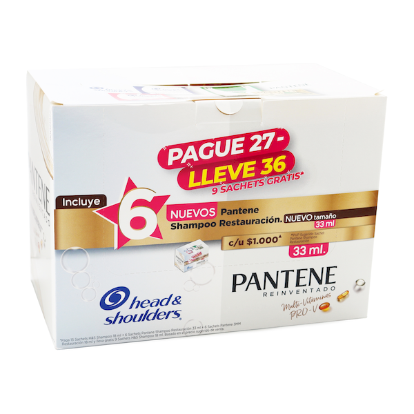 Combo Sachets Hea + Pant Surtido 36 Und