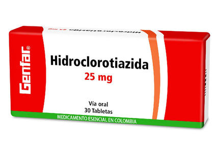 Hidroclorotiazida 25 Mg 30 Tabletas Gf