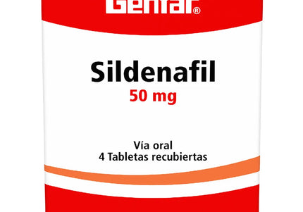 Sildenafil 50 Mg 4 Tabletas Gf