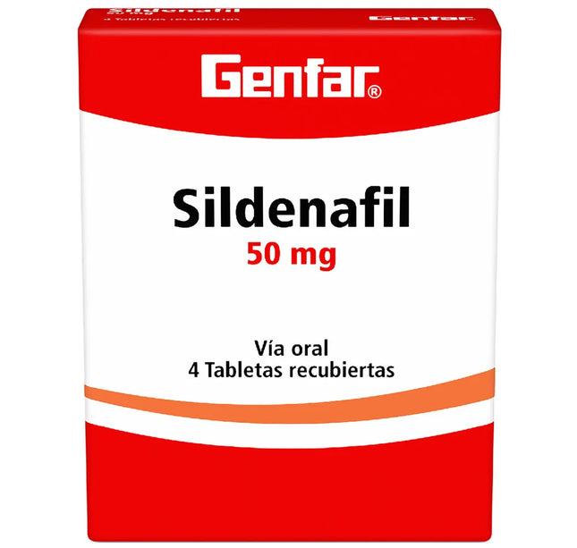 Sildenafil 50 Mg 4 Tabletas Gf