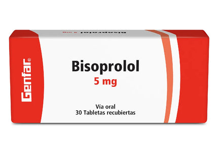 Bisoprolol 5 Mg 30 Tabletas Gf