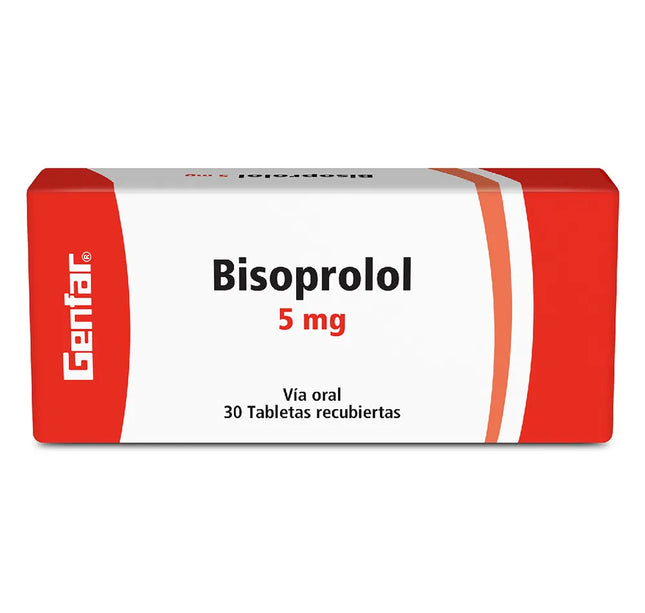 Bisoprolol 5 Mg 30 Tabletas Gf