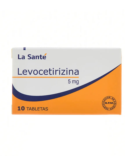 LEVOCETIRIZINA 5 MG 10 TABLETAS LS