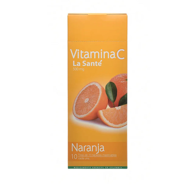 Vitamina C 500 Mg Naranja 100 Tbs LS