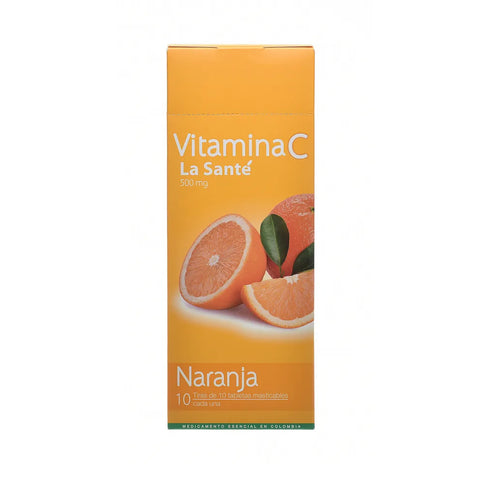 Vitamina C 500 Mg Naranja 100 Tbs LS