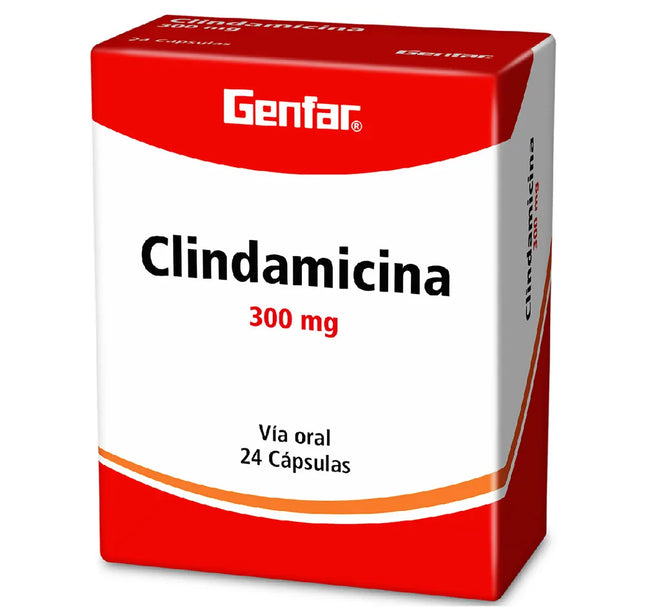 Clindamicina 300 Mg 24 Capsulas Gf