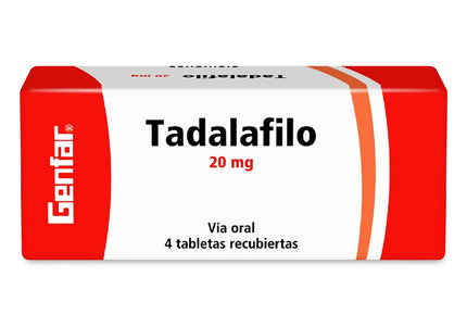 Tadalafilo 20 Mg 4 Comprimidos Gf