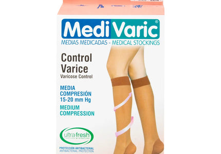 Media Mediv Rodilla.M Beige Media Compresion.Nti