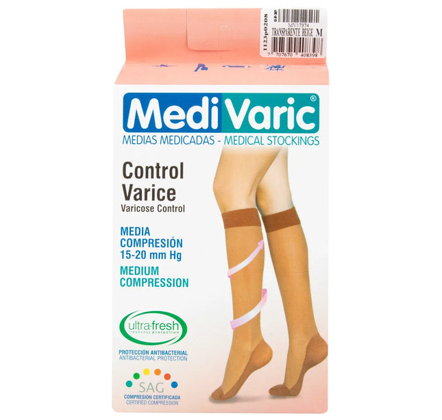 Media Mediv Rodilla.M Beige Media Compresion.Nti