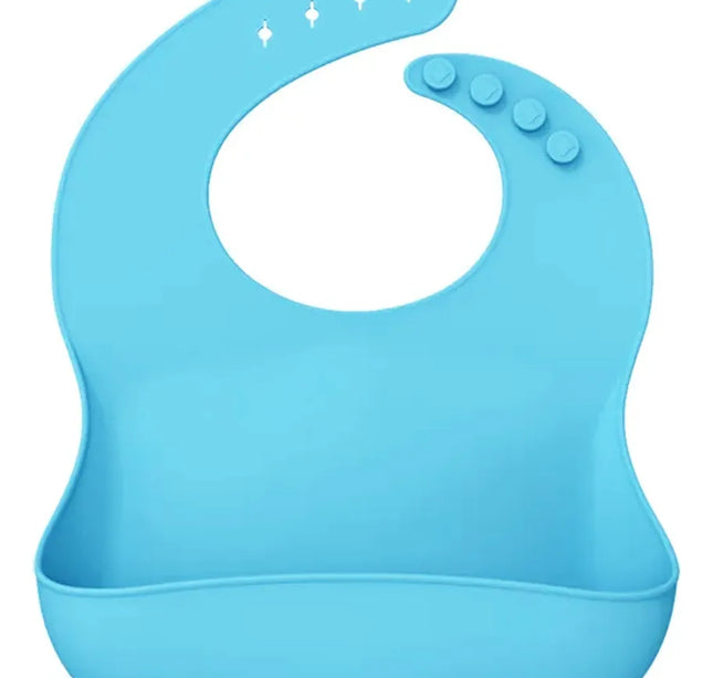 Babero Silicona Con Bolsillo Paticos