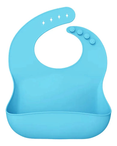Babero Silicona Con Bolsillo Paticos