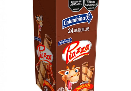 Barquillos Piazza Jirafa Chocolate 24Und