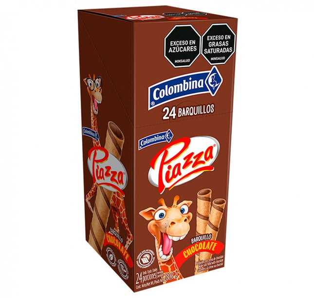 Barquillos Piazza Jirafa Chocolate 24Und