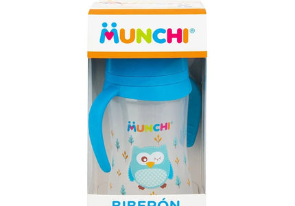 Biberon Munchi Magical Boca Ancha Con Manijas 8 Oz