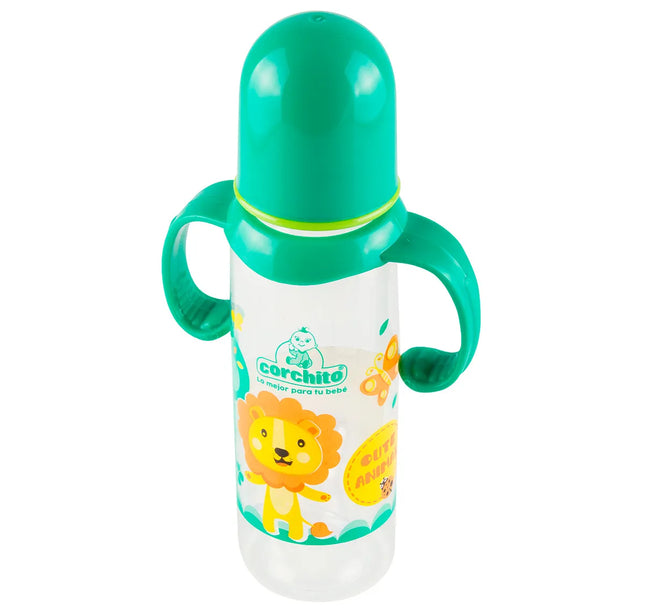 Biberon Corchito Decorado 2 Manijas 8 Oz