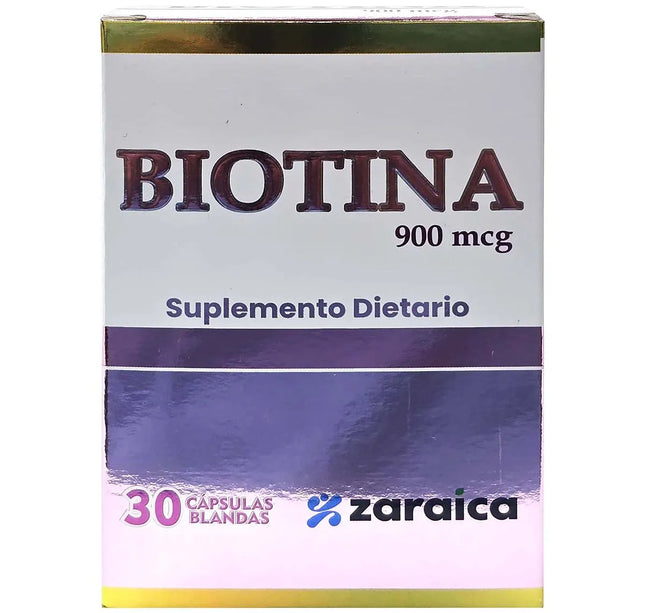 Biotina 900 Mcg 30 Caps.