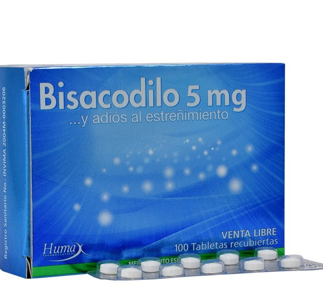 Bisacodilo 5 Mg 100 Tabletas Hp