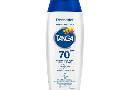 Bloqueador Tanga Spf 70 Adultos Crema 220 Ml