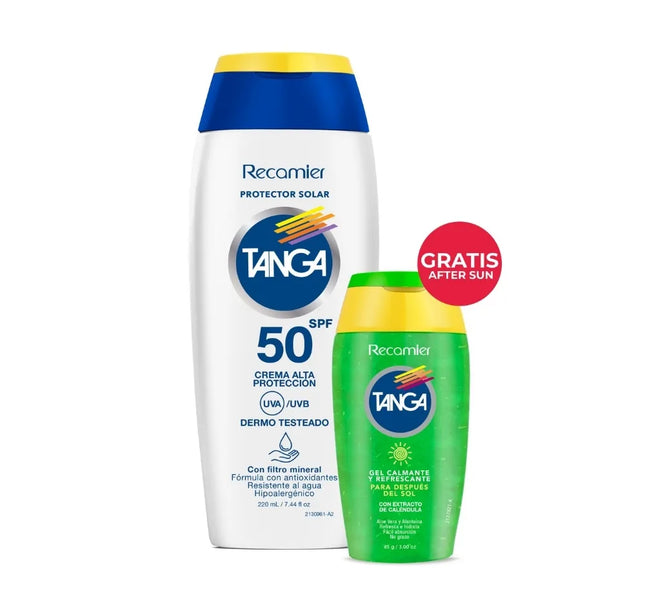 Bloqueador Tanga Spf50 220Ml Gratis Gel after Sun 85Ml