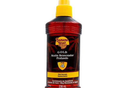 Bronceador Banana Boat Aceite Gold Spf4 236 M