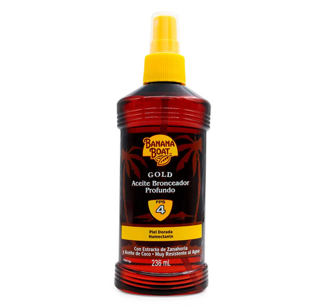 Bronceador Banana Boat Aceite Gold Spf4 236 M