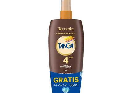 Bloqueador Tanga Spf4 Aceite 185Ml Gratis Gel after Sun 85Ml