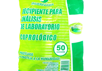 Caja Coprologica 50 Und Inverfarma