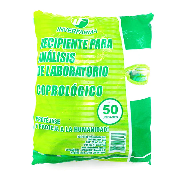 Caja Coprologica 50 Und Inverfarma