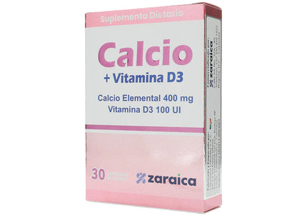 Calcio 400 Mg+Vitamina D3 100 Ul 30 Cap