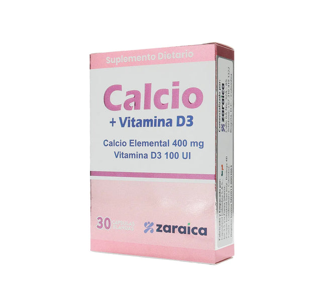 Calcio 400 Mg+Vitamina D3 100 Ul 30 Cap