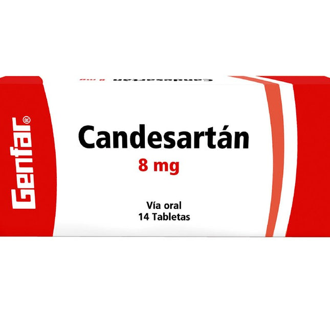 Candesartan 8 Mg 14 Tabletas Gf